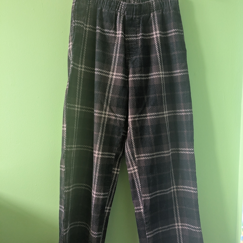 H&M Wide Leg Plaid Pants
